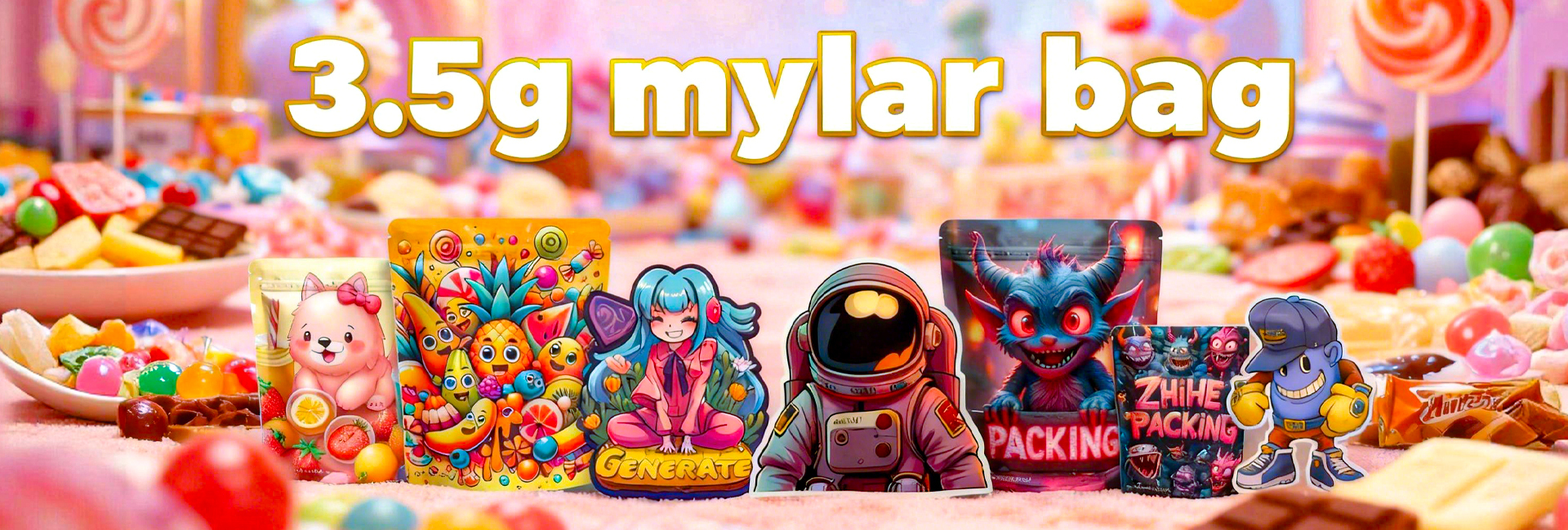 Latest company case about Zhihe Launches Innovative 3.5g Mylar Candy Bags, Redefining Small-Scale Packaging Standards