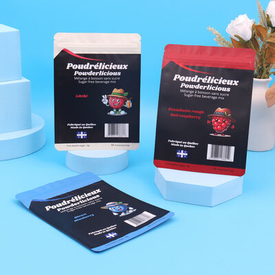 Custom Printed Zhihe Mylar Bags Moisture Proof Resealable Customized Holographic Purple Packaging Small Zip Lock 3.5g